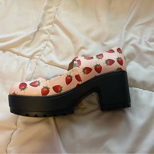 Shein Strawberry Platform Shoes